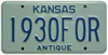 Personalized Antique Vehicle Tag